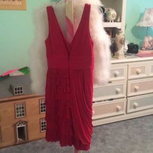 Red BCBGMaxAzria cocktail dress size 4